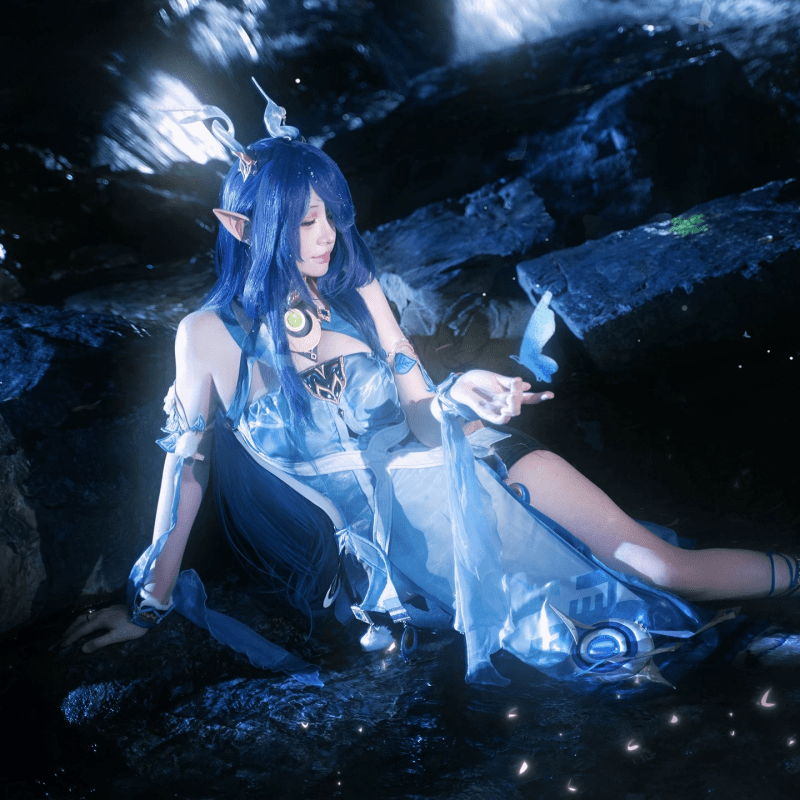 L - email Wig Genshin Impact Lauma Halloween Cosplay Costume - lemailwigs