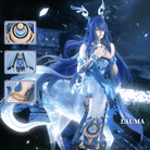 L - email Wig Genshin Impact Lauma Halloween Cosplay Costume - lemailwigs