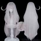 L - email Wig Genshin Impact Ronova Gray 98cm Halloween Cosplay Wig - lemailwigs
