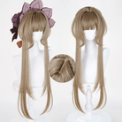 L - email Wig Genshin Impact Sandrone Marionette Brown 75cm Halloween Cosplay Wig - lemailwigs