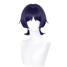 L - email Wig Genshin Impact Wanderer Blue Purple 35cm Halloween Cosplay Costume - lemailwigs