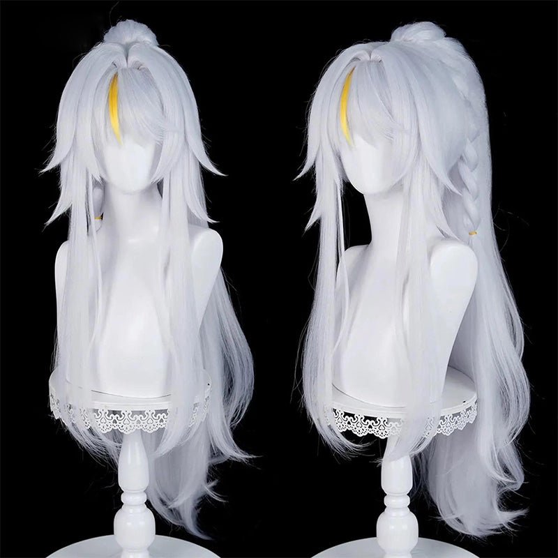 L - email Wig Genshin Impact Zibai White Cosplay Wig - lemailwigs