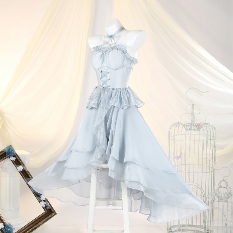 L - email Wig GODDESS OF VICTORY: NIKKE Cinderella: Glass Princess Cosplay Costume - lemailwigs