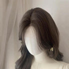 L - email Wig Hand Hook Lace Front Black Brown Curls Wigs - lemailwigs