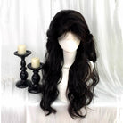 L - email Wig Hand Hook Lace Front Black Brown Curls Wigs - lemailwigs