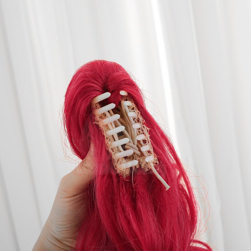 L - email Wig Hatsune Miku Kasane Teto Mesmerizer Red Cosplay Halloween Costume and Wig Kit - lemailwigs
