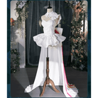 L - email Wig Hatsune Miku Racing Miku 15th Anniversary Rhapsody White Cosplay Costume - lemailwigs