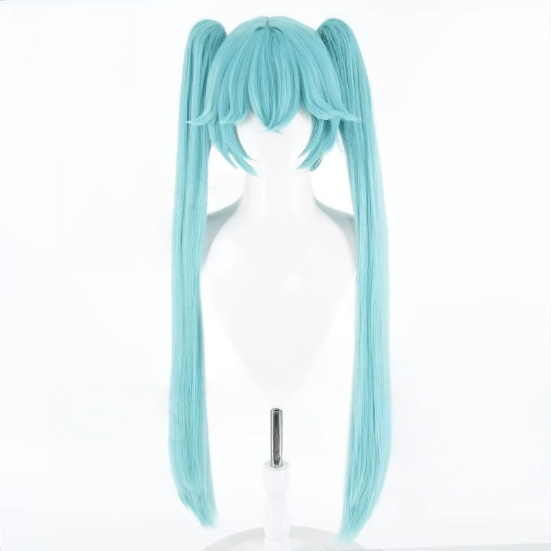 L - email Wig Hatsune Miku Retry Now Pink Dress Magical Cosplay Costume Wig Full Set - lemailwigs