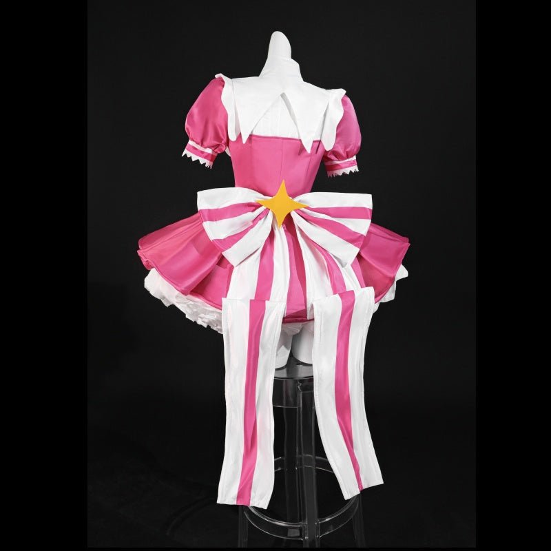 L - email Wig Hatsune Miku Retry Now Pink Dress Magical Cosplay Costume Wig Full Set - lemailwigs