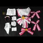 L - email Wig Hatsune Miku Retry Now Pink Dress Magical Cosplay Costume Wig Full Set - lemailwigs