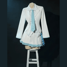 L - email Wig Hatsune Miku Snow Miku 2024 x Mitsukoshi Cloak White Cosplay Costume - lemailwigs
