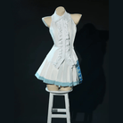 L - email Wig Hatsune Miku Snow Miku 2024 x Mitsukoshi Cloak White Cosplay Costume - lemailwigs