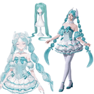 L - email Wig Hatsune Miku Swan Lake Miku Cosplay Costume And Wig Full Set - lemailwigs