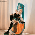 L - email Wig Hatsune Miku X Dairy Queen Lolita Skirt Cosplay Costume - lemailwigs