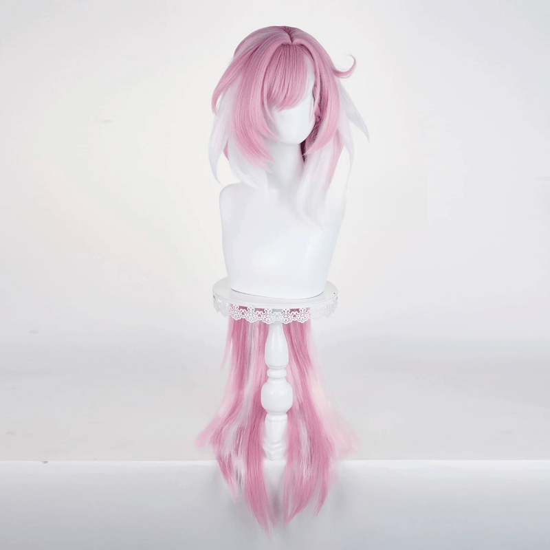 L - email Wig Honkai Impact 3rd Elysia Pink Long Halloween Cosplay Wig - lemailwigs