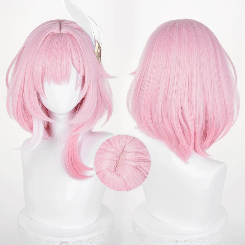 L - email Wig Honkai: Star Rail Cyrene Pink 38cm Halloween Cosplay Wig - lemailwigs