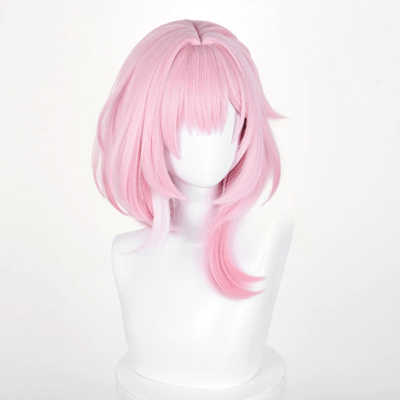 L - email Wig Honkai: Star Rail Cyrene Pink 38cm Halloween Cosplay Wig - lemailwigs
