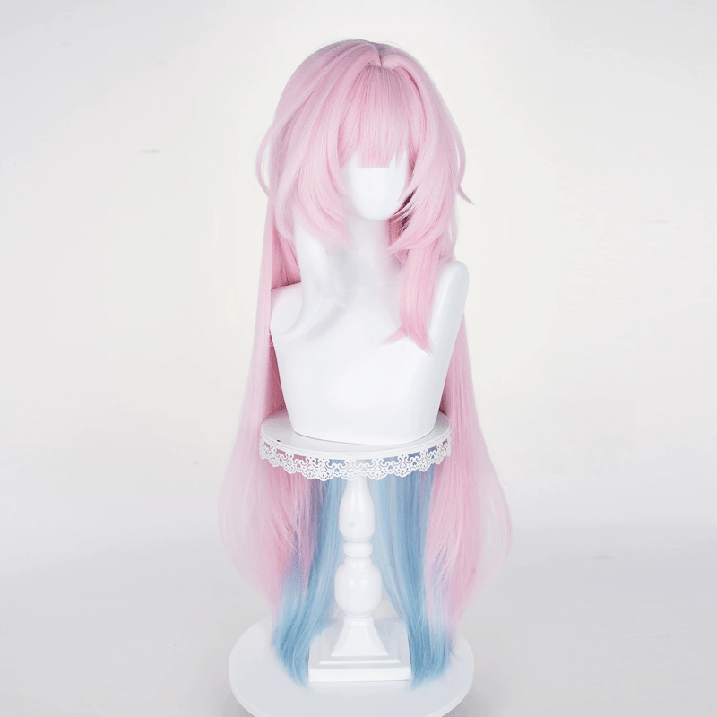 L - email Wig Honkai: Star Rail Cyrene Pink Blue 105cm Halloween Cosplay Wig - lemailwigs