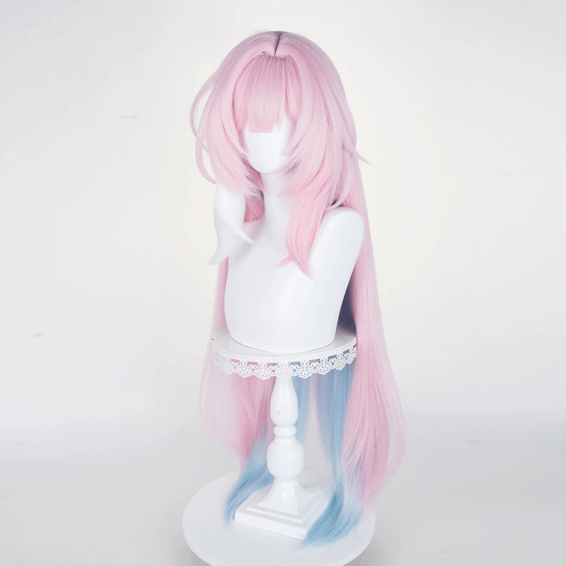 L - email Wig Honkai: Star Rail Cyrene Pink Blue 105cm Halloween Cosplay Wig - lemailwigs