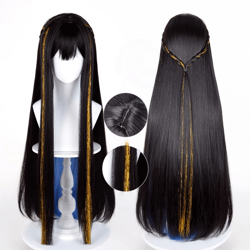 L - email Wig Honkai: Star Rail The Dahlia Constance 90cm Mixed Colors Cosplay Wig - lemailwigs