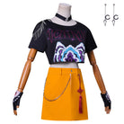 L - email Wig Huntrix KPOP Demon Hunter MIRA Cosplay Costume And Wig Kit - lemailwigs