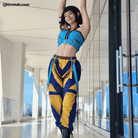 L - email Wig Huntrix KPOP Demon Hunter Zoey Cosplay Costume And Wig Full Set - lemailwigs