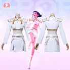 L - email Wig Huntrix KPOP Demon Hunter Zoey White Outfit Full Set (XS - XXXL) - lemailwigs