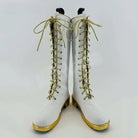 L - email Wig Huntr/X Kpop Demon Hunter Rumi White Halloween Cosplay Shoes - lemailwigs