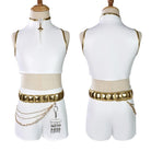 L - email Wig Huntr/X Kpop Demon Hunter Rumi Zoey Mira Kids' White Outfit Halloween Cosplay Costume - lemailwigs