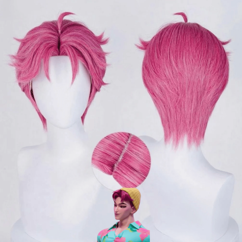 L - email Wig Huntr/x Kpop Demon Hunter Saja Boys Abby Cosplay Wig - lemailwigs