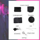 L - email Wig Huntr/x Kpop Demon Hunter Saja Boys Cosplay Costume - lemailwigs