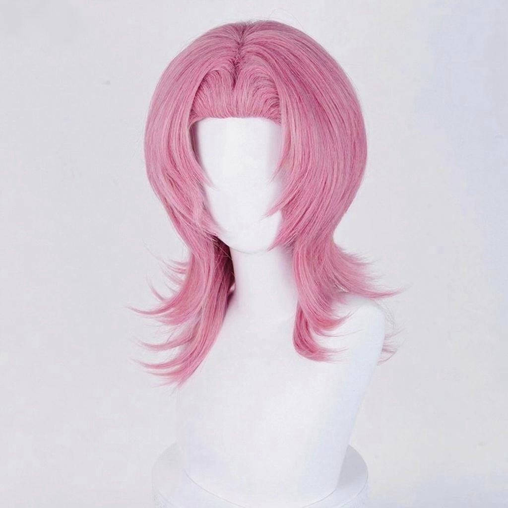 L - email Wig Huntr/x Kpop Demon Hunter Saja Boys Romance Pink Cosplay Wig - lemailwigs