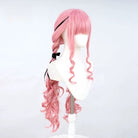 L - email Wig Infinity Nikki Pink 80cm Halloween Cosplay Wig - lemailwigs