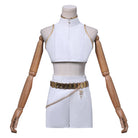 L - email Wig Kpop Demon Hunter White Outfit Rumi Full Set (XS - XXXL) - lemailwigs
