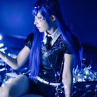 L - email Wig Land Of The Lustrous Lapis Lazuli Blue 100cm Straight Cosplay Wig - lemailwigs