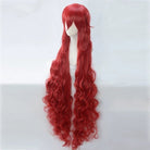 L - email Wig Land Of The Lustrous Padparadscha Red 140cm/110cm Long Curls Cosplay Wig - lemailwigs