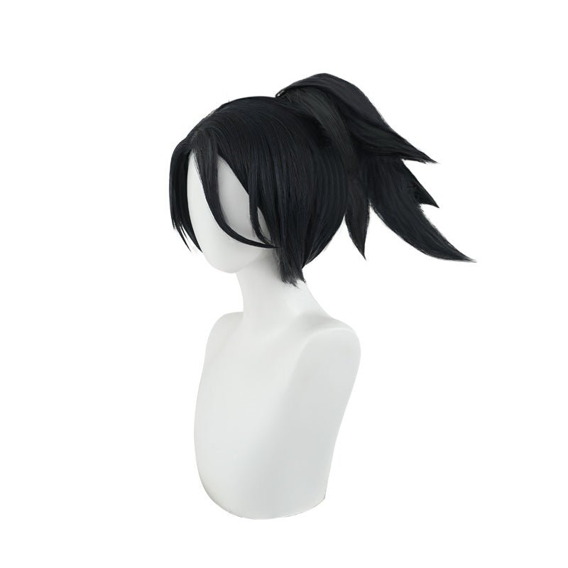 L - email Wig League of Legends LOL The Rogue Assassin Akali Cosplay Costume And Wig Kit - lemailwigs