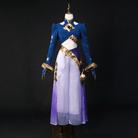 L-email Wig League of Legends Yunara Purple Cosplay Costume Wig Full Set - lemailwigs