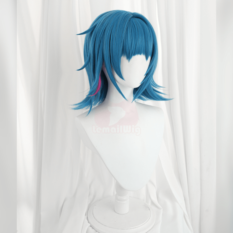 L - email Wig LOL Arcane Season 2 Jinx Powder Dress Cosplay Wig And Costume Kit - lemailwigs