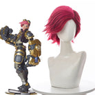 L - email Wig LOL Arcane Season 2 Vi Cosplay Costume Halloween Costume And Wig Kit - lemailwigs