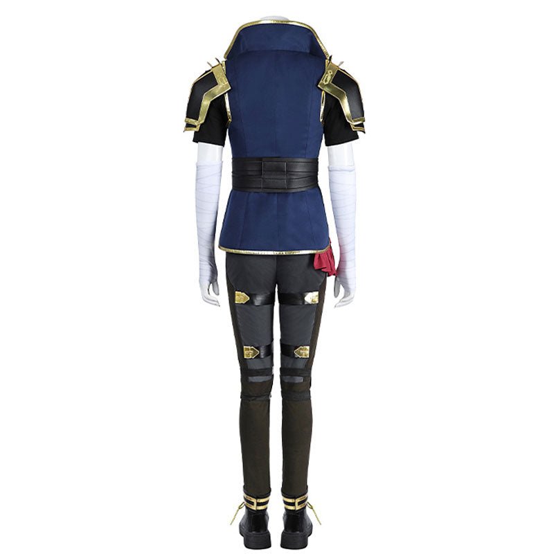 L - email Wig LOL Arcane Season 2 Vi Cosplay Costume Halloween Costume And Wig Kit - lemailwigs