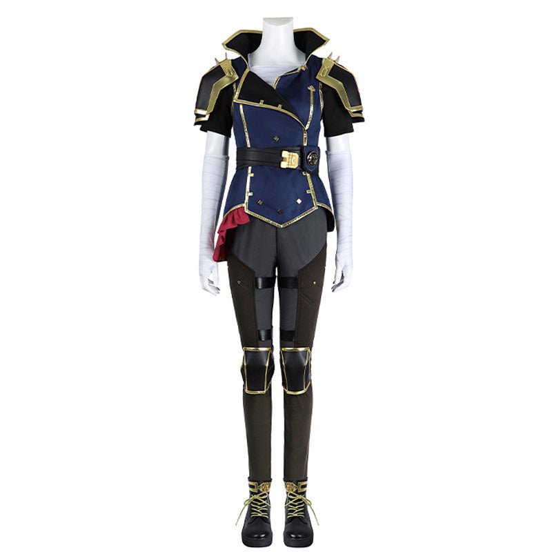 L - email Wig LOL Arcane Season 2 Vi Cosplay Costume Halloween Costume And Wig Kit - lemailwigs