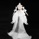 L - email Wig LOL Crystal Rose Lux White Cosplay Costume Wig Full Set - lemailwigs