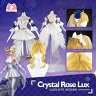L - email Wig LOL Crystal Rose Lux White Cosplay Costume Wig Full Set - lemailwigs