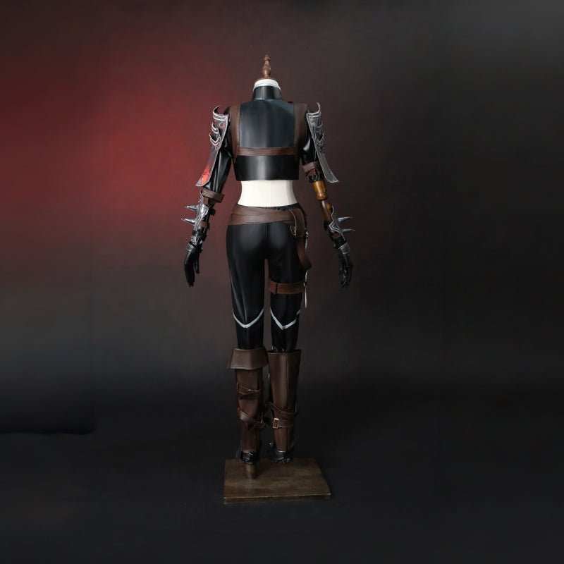 L - email Wig LOL League Of Legends Katarina The Sinister Blade Halloween Cosplay Costume Full Set - lemailwigs