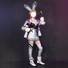 L - email Wig LOL League Of Legends Miss Fortune Cosplay Costume And Wig Full Set - lemailwigs