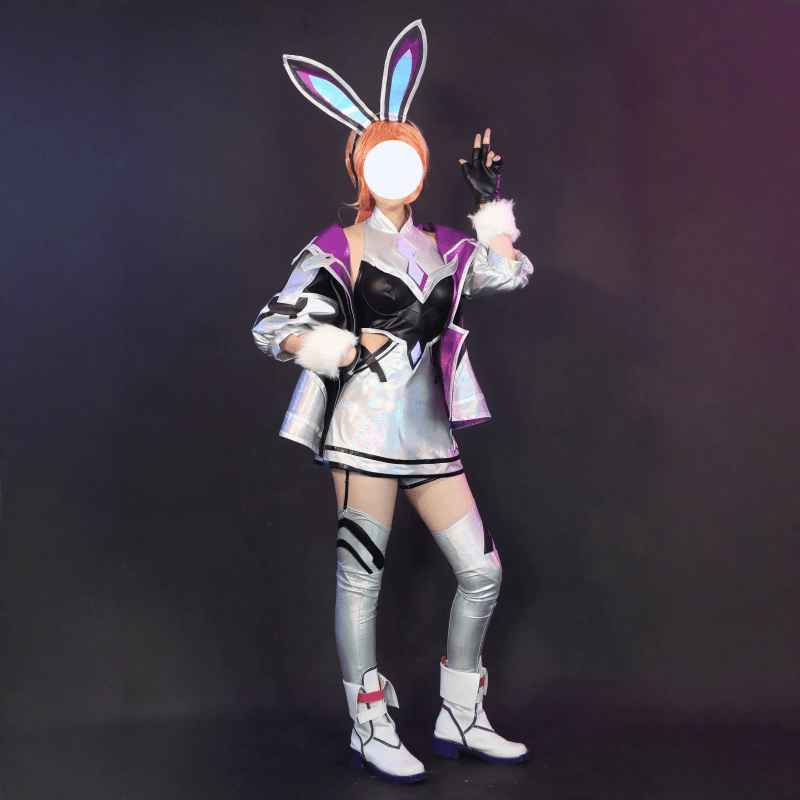 L - email Wig LOL League Of Legends Miss Fortune Cosplay Costume And Wig Full Set - lemailwigs
