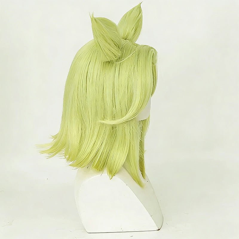 L - email Wig LOL Zeri The Spark Of Zaun 40cm Green Cosplay Wig - lemailwigs