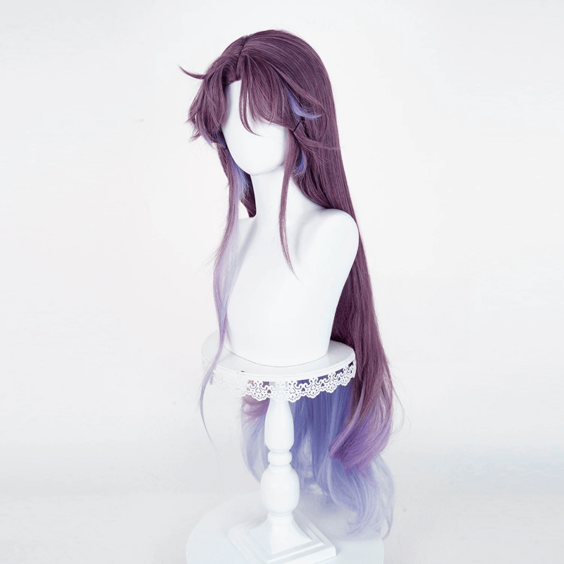 L - email Wig Love and Deepspace Rafayel Purple Mixed 100cm Long Halloween Cosplay Wig - lemailwigs