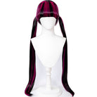 L - email Wig Monster High Draculaura Color Mixing Long Double Braids Halloween Cosplay Wig - lemailwigs